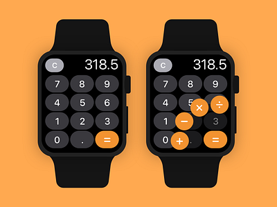 DAILY UI #004 - Calculator apple calculator dailyui design ui watch