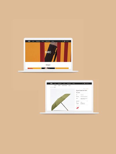 GRC Website Desktop Version e commerce homepage product page ui uidesign uidesigner ux uxdesign web web design website design