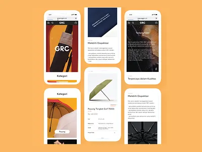 Mobile Web Design - GRC E-Commerce Website e commerce e commerce website homepage mobile design mobile e commerce mobile web mobile website product page responsive web design responsive website ui uidesign uidesigner ux uxdesign web web design