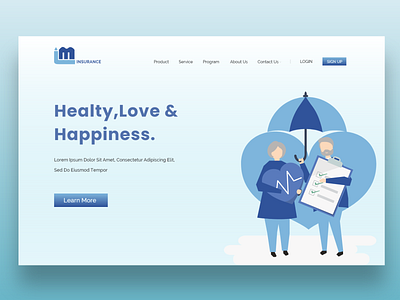 Insurance illustration indonesia insurance ui uidesign uiux ux web webdesign