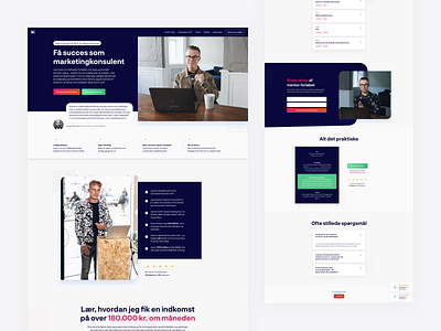 Landing Page - Kasperknudsen.com landing page web webdesign