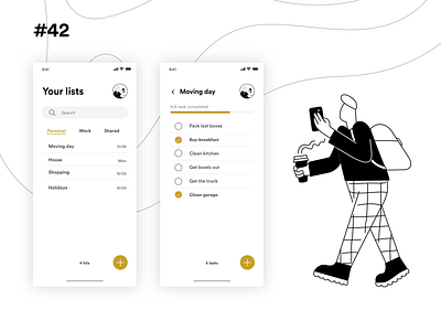 Daily UI Challenge #042 app dailyui design illustration mobile design sketch ui