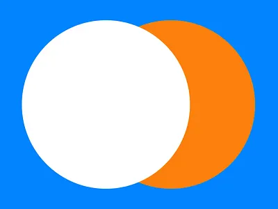 Mail.ru animation blue branding circle design illustration nimax orange simbol vector