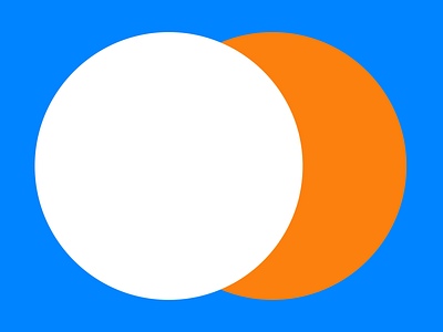 Mail.ru animation blue branding circle design illustration nimax orange simbol vector