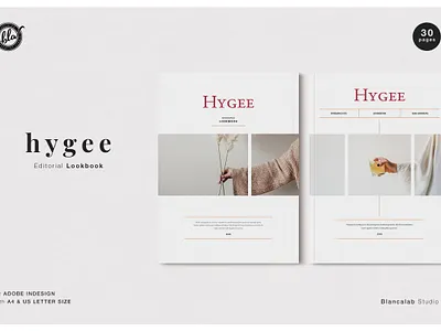 HYGEE Editorial Lookbook branding brochure business catalogue clean download editorial elegant fashion free lookbook magazine modern portfolio template