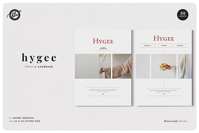 HYGEE Editorial Lookbook branding brochure business catalogue clean download editorial elegant fashion free lookbook magazine modern portfolio template