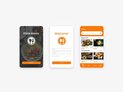 DailyUI-01 android foodie homepage login uichallenge