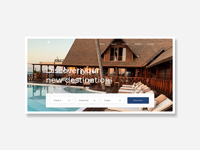 Hotel Web Site Design concept design designs desktop flat hotel hotel booking ui web web design website