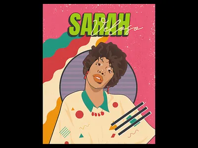 Illustration of my friend design illustration poster art poster design typography