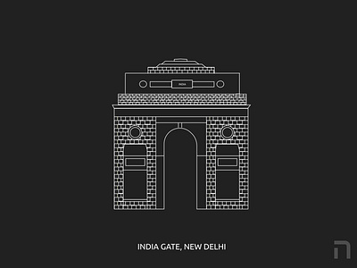 India Gate Illustration architect architectural architecture architecture design building building design design figma gate illustration illustrations india india designer india gate monument monument design monumental monuments uidesign webdesign