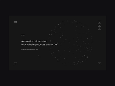 Lemon Digital agency animation audio awwwards bitcon block chain clean concept cripto digital icon minimal minimalist motion sound ui