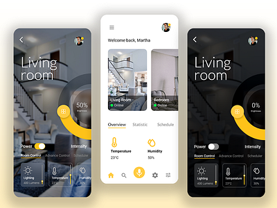 Smart home application app application application ui art branding design illustration ui ux ux ui ux design uxdesign vector