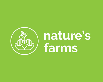 Weekly Warmup #08- nature's farms branding dribbble environment flat grocery grocery store icon illustration logo logomark logotype minimal art nature natures farm plant typography vector vegan weeklychallenge weeklywarmup