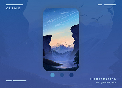 Climb art illustration illustrator iphone case mountain wallpaper