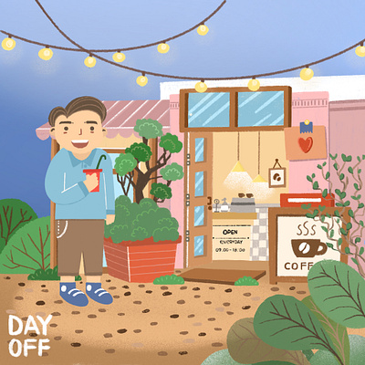 Day Off art artist artwork cartoon creative design digital art drawing hand drawn illustration