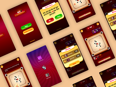 Carrom Board Game apple game game design ui ux