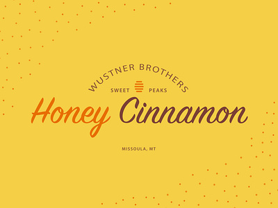 Honey Cinnamon - Weekly Warmup adobe illustrator brand design logo minimal packaging vector weeklywarmup