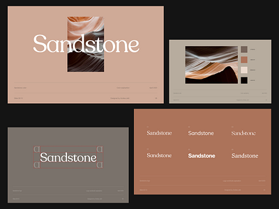 Sandstone design direction design direction design exploration layout logo logotype minimal minimalist presentation design presentation template sliders typography visual design visual identity whitespace wordmark