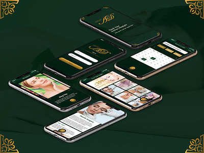 Aesthetic Medicine & Beauty Center App Design adobe xd app microanimation ui ui animation ui transition ux web