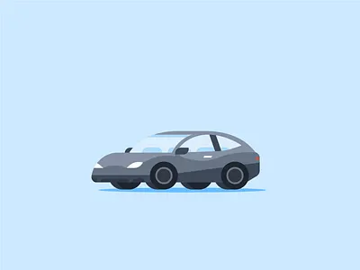 Tesla car carproject design design project electric car fast flat flat illustration garage icon illustration micromachines simple small car tesla tiny car vehicle vehicles