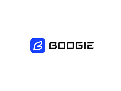 Boogie logotype + App Launch icon app branding logo