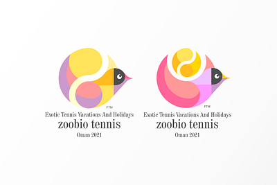 Exotic Tennis Vacations And Holidays design icon illustration logo typography