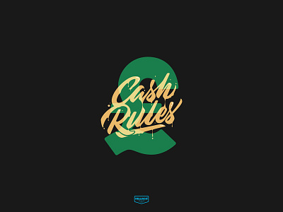Cash Rules brand branding brands calligraphy design lettering logo logos typography