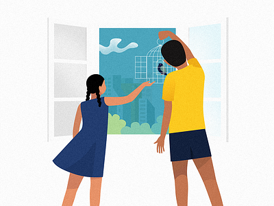 124dr digital flatcolors illustraion minimalistic