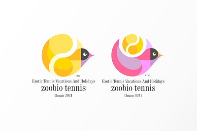 Exotic Tennis Vacations And Holidays design icon illustration logo typography