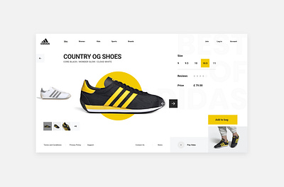 Adidas Product Explorer app concept design interface photoshop sports ui ux