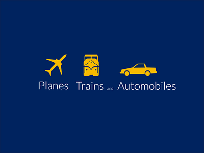 Planes Trains and Automobiles !!! design flat illustrator logo minimalism movie art movie poster vectorart