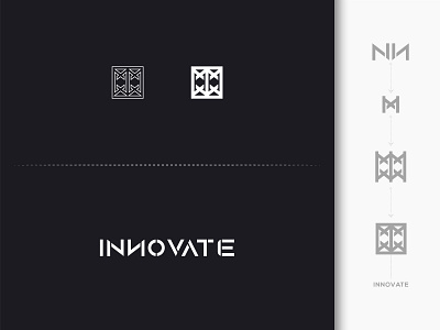 INNOVATE app brand identity branding business businesscard creative flat icon innovate logo designer logodesign logotype luxury logo minimalist proffesional signature logo square typography uiux web design