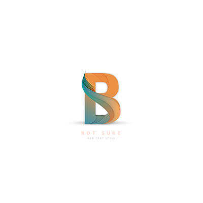 not sure B branding design icon illustration illustrator logo logotype text style typography vector