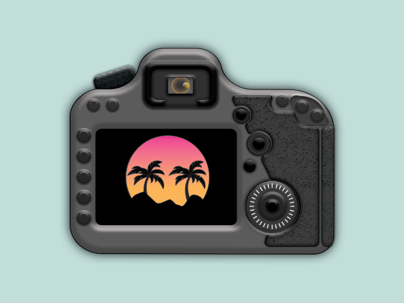 Nostalgic DSLR design gif graphic graphicdesign illustration nostalgia photoshop vaporwave