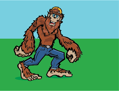 Sasquatch Customer Service bigfoot illustration sasquatch