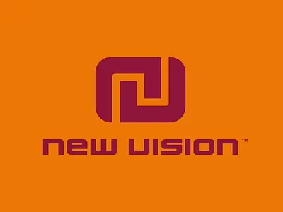 New Vision logo design graphic design logo design monogram typography