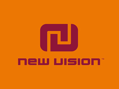 New Vision logo design graphic design logo design monogram typography