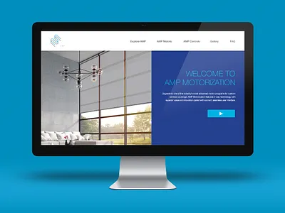 AMP Motorization Website graphic design ui web design website
