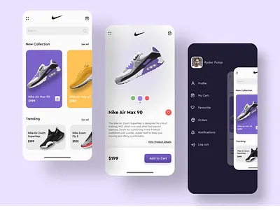 Nike App UI Design Concept adobe xd app app design design figma icon minimal nike nike air nike shoes product product design product page shoe shoes app typography ui ui ux ui design ux