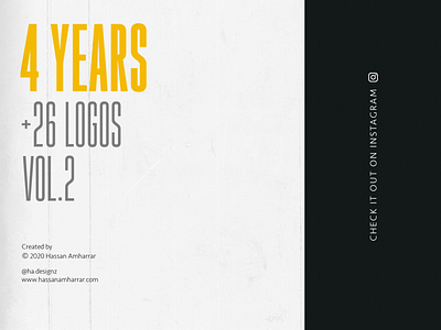 Four years, +26 Logos(V.2) branding calligraphy calligraphy and lettering artist design illustration logo typography typography design vector