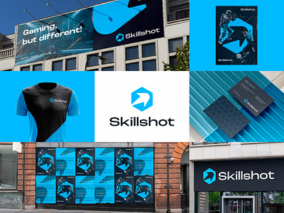 Skillshot – applications blue branding comet cube dark esports gaming logo mark shot skill stars