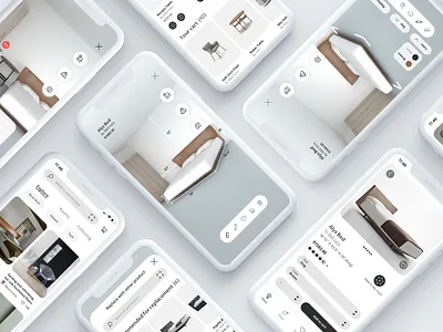 Heem - An end-to-end AR furnishing app that makes selecting furn app ar design minimal ui ux