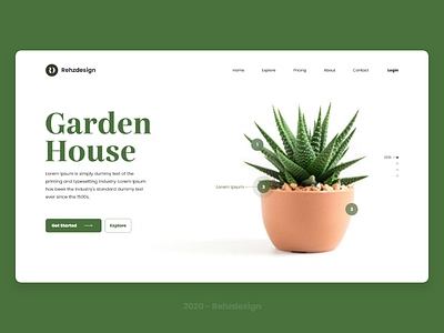 Garden House UI app concept creative creative design design graphic design ios app design web app web design web ui web ui design web ui kit webdesign website website design wow