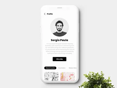 User Profile - Daily UI dailyui ui user interface userprofile ux