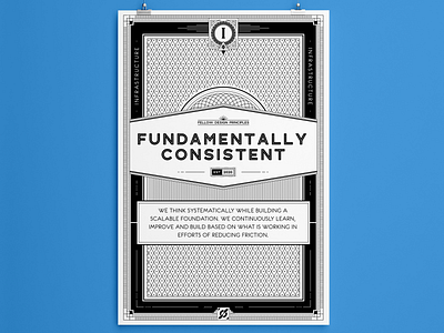 Design Principle (3 of 5) - Infrastructure compass design design principles design process illustrator leadership lineart poster posters principles team teamwork