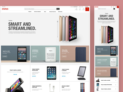 Ecommerce Landing Page design ui ux web website