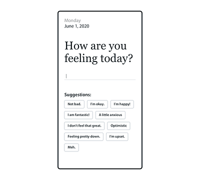 Emotional Check-In emotion mobile sketch typing ux