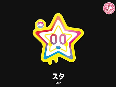 Japanese BOY Series - Part 2 - Star aufkleber pixelart sticker