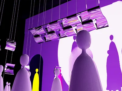 In the stage 3d design illustration illustrator model render stage stage design ui ui design