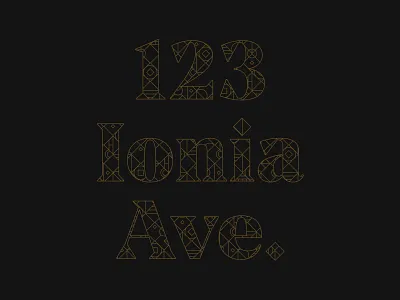 123 Tavern Texture Text art deco design grand rapids line illustration michigan mighty pattern texture type typography art web web design